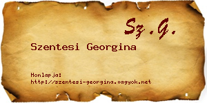 Szentesi Georgina névjegykártya